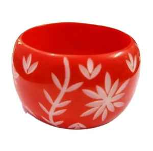 Venta al por mayor barato Vintage en forma de resina artesanía único abstracto textura brazalete accesorios para joyería al por mayor único Vintage - Product Image 2