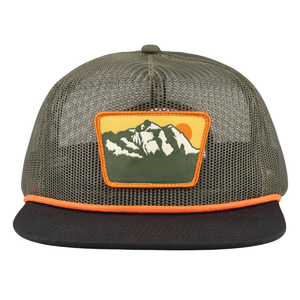 Chapeaux de camionneur en maille complète 6 patchs de logo brodés Gorras/chapeau de corde imprimé fermeture à bord plat en plastique réglable - Product Image 1