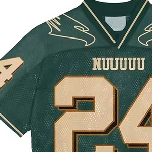 Best Sublimated <b>Short</b> Sleeves <b>Mesh</b> Jersey Streetwear Oversized American <b>Mesh</b> American Football <b>Mesh</b> Jersey - Product Image 5