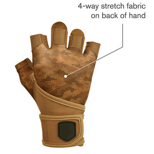 ถุงมือยกน้ำหนักออกกำลังกายสร้างกล้ามเนื้อครึ่งนิ้วโลโก้ได้ตามต้องการ - Product Image 3