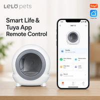Bac à litière automatique pour chat, toilette pour chat, 65L, extra large, isolation des odeurs, pour plusieurs chats, application WiFi, fourniture d'usine