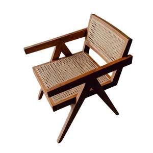 Sillón Moderno Minimalista de Madera Maciza de Teca y Ratán, Resistente, para Salón, Hotel, Villa, Residencia, Muebles para Sala de Estar - Product Image 2