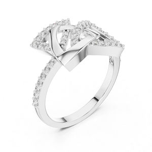 Anillo de Boda de Oro Rosa de 14K con Diamante Cultivado en Laboratorio para Mujer |   Regalo de Aniversario y para Fiestas Chapado en Oro con Certificado IGI - Product Image 6