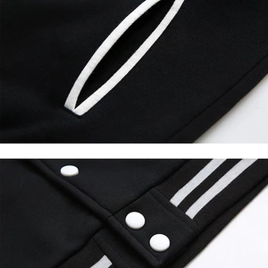 แจ็คเก็ตทรงบอมเบอร์แจ็คเก็ตทรงพลัสไซส์พร้อมคอตั้งสำหรับฤดูหนาวโลโก้ออกแบบได้ตามต้องการ - Product Image 6