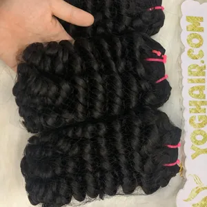 Top Selling Curly Weft This Year Natural Color Wholesale Price Fast Shipping Worldwide get free gift fast shipping
