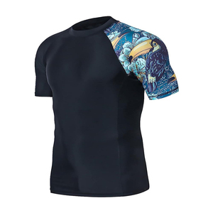 2025 nuevo logotipo personalizado al por mayor de alta calidad al por mayor Fitness Swim impreso manga larga MMA para hombres Rashguard Rash Guard - Product Image 6