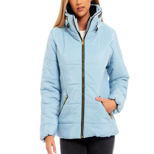 Blouson aviateur bouffant coupe-vent imperméable pour hommes de marque personnalisée col rabattu manches longues tissu de laine compressible léger - Product Image 1