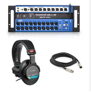 มิกเซอร์ดิจิตอล Soundcraft Ui24R 24 แชนแนล พร้อมเครื่องบันทึกเสียงแบบมัลติแทร็ก USB และระบบควบคุมแบบไร้สาย - Product Image 1