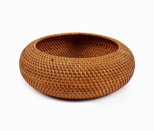 Cestas de Almacenamiento Redondas Vintage de Mimbre Natural Tejidas a Mano, Cestas de Cocina Hechas a Mano, Ecológicas, Modernas y Multifuncionales - Product Image 1