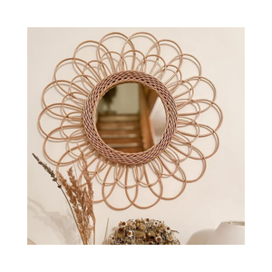 Bonnes affaires: MIROIRS EN ROTIN VIETNAMIEN FABRIQUÉS À LA MATÉRIAUX NATURELS DURABLES POUR LA DÉCORATION ET L'UTILISATION FONCTIONNELLE - Product Image 1