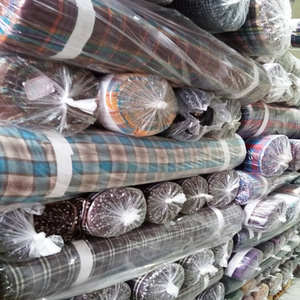 Tissu de chemise à carreaux en coton 100% pré-rétréci, fabriqué en Corée, respirant, léger, résistant à la décoloration, lot en stock - Product Image 5