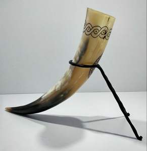 Cuerno para beber de ágata de alta calidad personalizado, vaso de cerveza vikingo ecológico hecho a mano Natural para el hogar, o fiesta Hotel, artesanías HF - Product Image 1