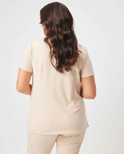 Proveedor profesional, uniformes médicos personalizados, conjuntos de uniformes, enfermera de alta calidad, manga corta, uniformes médicos, bolsillos, LICRA/Lona de poliéster - Product Image 3