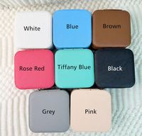 Boîte à bijoux personnalisée de haute qualité pour femmes, étui de voyage personnalisé, fermeture éclair, mini organisateur en cuir pour fleur de naissance