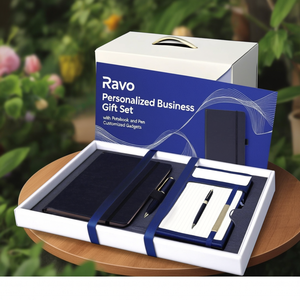Set de Regalo Empresarial Personalizado Ravo con Cuaderno y Bolígrafo, Gadgets Personalizados - Product Image 3