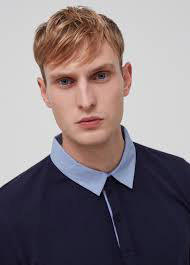 Cremallera de los hombres para los polos de manga corta de punto acanalado camisetas de moda Casual Golf camisas 100% algodón patrón impreso - Product Image 5