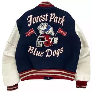 Chaquetas Varsity de lana personalizadas para hombres y mujeres, diseño clásico de Letterman, a prueba de viento, estampado, invierno, equipos al aire libre, ropa informal, talla XL - Product Image 6