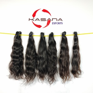Extensiones de cabello humano 100% Remy al por mayor sin procesar vietnamita cuerpo ondulado recto cutícula alineada India 8 pulgadas materia prima - Product Image 6