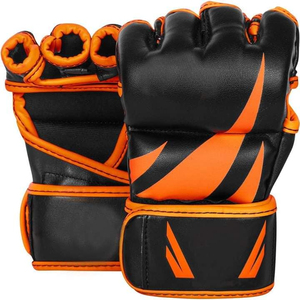 Gants de MMA à séchage rapide, respirants, en cuir, demi-doigts, durables. Meilleures conceptions de gants de MMA, fabrication OEM personnalisée MMA - Product Image 4