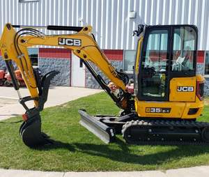 Mini-excavatrice sur chenilles JCB 35Z-1, haute efficacité, moteur Laidong, hydraulique Eaton, pompe à engrenages, puissance 20 kW - Product Image 3