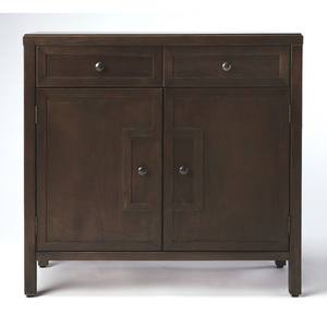 2 Door 2 Drawers Mango <b>Wood</b> & Iron Modern Farmhouse Hotel Storage Cabinet for Living Room Kitchen Dining <b>Dark</b> Brown Eco-Friendly - Product Image 1