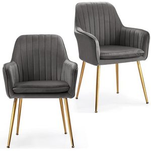 Fauteuil en cuir gris moderne, réglable, confortable et luxueux pour salon, hôtel, restaurant et café - Product Image 1