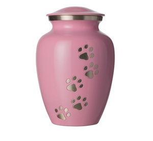 Urnas Metálicas De Aluminio Para Mascotas Para Perros Gatos Cenizas En Esmalte Acabado En precios mayoristas Con Huellas Dactilares De Perros En Precios Mayoristas - Product Image 1