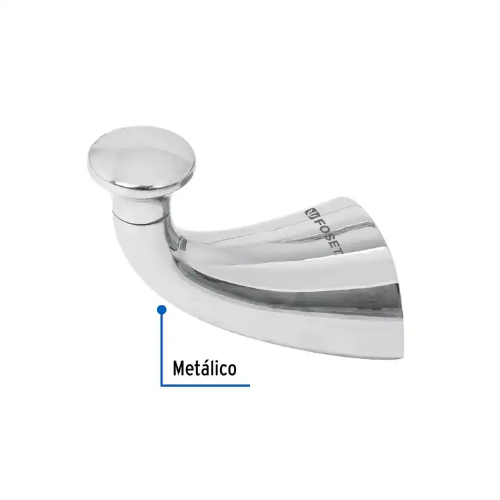 Box of 4 Modern Aero Single Metal Towel Hooks Stainless Steel Finish Wooden Robe Hooks for Kitchen and Outdoor Use