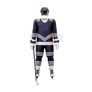 Pantalon de hockey sur glace en polyester avec logo personnalisé du meilleur fabricant et fournisseur Style OEM avec impression du nom de l'équipe Vente en ligne Service OEM - Product Image 1