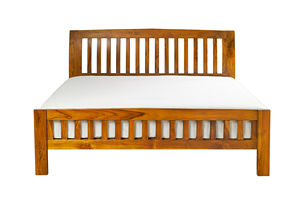 โครงเตียงขนาดใหญ่ เตียงทำมือพร้อมที่วางเท้า ทำจากไม้เนื้อแข็ง คิงไซส์ หรูหรา คุณภาพสูงสุด แกะสลัก งานไม้ เฟอร์นิเจอร์ห้องนอน - Product Image 3