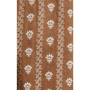 Abito in cotone Veronica Beard ODM elegante stile Boho Espie floreale a maniche lunghe color nocciola multicolore con elastico in vita, taglia XL, traspirante per il giorno - Product Image 6