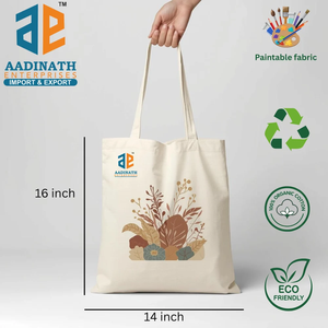 Bolsa de lona de algodón con logotipo personalizado, duradera y ecológica bolsa reutilizable, perfecta para ir de compras, la escuela, el trabajo o el uso diario - Product Image 6