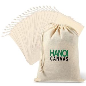 Sac de rangement en toile vintage tendance pour dames couleurs personnalisées écologiques sac à poussière en coton naturel réutilisable avec cordon de serrage élégant - Product Image 3