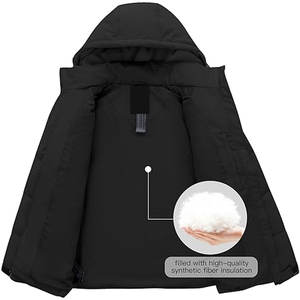 Chaqueta Acolchada Ligera y Plegable para Mujer con Capucha, Chaqueta de Invierno Acolchada para Viajes al Aire Libre y Clima Frío - Product Image 3