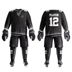 Tenue d'entraînement de hockey sur glace, nouveau style, service OEM, conception personnalisée, uniforme de hockey sur glace pour les meilleures ventes - Product Image 2