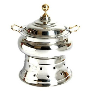 High Quality Decorative Design Banquet Brass Finished Metal Food <b>Warmer</b> Buffet Heating Chafing Dish - Product Image 6