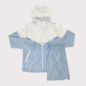 Hiking Windbreaker Sets Men Multi Panel Rain Waterproof Suit Lightweight 100% Nylon Spandex <b>Wind</b> <b>Breaker</b> Shorts Sets Men's - Product Image 2