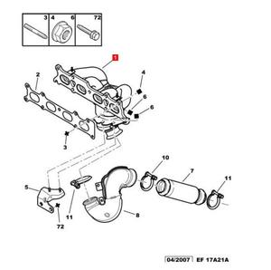 Convertisseur catalytique 0341K9 0341.K9 Utilisé pour Peugeot <span class=keywords><strong>307</strong></span> 2.0 16V Pièces moteur - Product Image 2