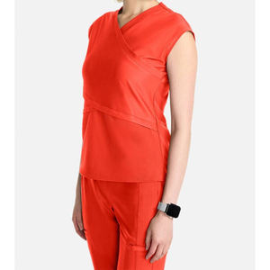 Vente chaude séchage rapide infirmière Stretch gommages ensembles pour femmes été sans manches hôpital soins infirmiers gommages uniformes - Product Image 4