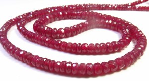 Perles Rondelles de Rubis Rouge Naturel de Haute Qualité 3-5mm 18 Pouces, Perles en Vrac pour Bijoux, Non Traitées, Non Chauffées - Product Image 6