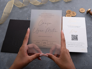 Enveloppes noires de luxe personnalisées, marquage du logo personnalisé, papeterie d'entreprise haut de gamme sur mesure, invitation à un événement VIP - Product Image 3