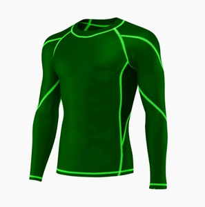Évacuation de l'humidité 100% Polyester Rash Guard Haute Qualité Logo Personnalisé Impression Rash Guard Hommes Personnalisé Hommes Extérieur Manches Longues - Product Image 6