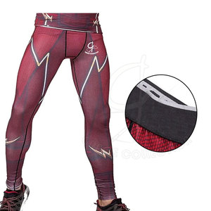 Mallas de tela de alta elasticidad con cintura elástica para hombre, ropa de yoga y gimnasio de color personalizado - Product Image 1
