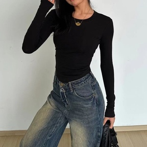 Top <span class=keywords><strong>de</strong></span> <span class=keywords><strong>mujer</strong></span> <span class=keywords><strong>de</strong></span> estilo coreano vintage con dobladillo <span class=keywords><strong>de</strong></span> arco ajustado <span class=keywords><strong>de</strong></span> manga larga y camiseta estampada vestido <span class=keywords><strong>de</strong></span> verano <span class=keywords><strong>de</strong></span> aguas termales con espectáculo <span class=keywords><strong>de</strong></span> cintura - Product Image 3