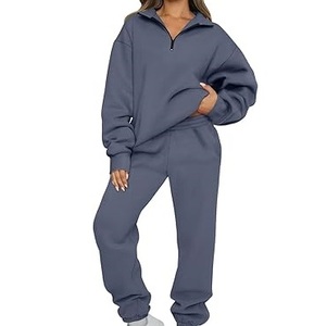 Conjunto Deportivo de Felpa 100% Algodón para Mujer, Venta al Por Mayor, OEM, Personalizable con Impresión, Traje Deportivo para Correr - Product Image 4