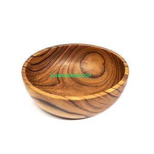Ensaladera de madera de acacia hecha a mano pulida para decoración-para ensaladas frutas Pasta y más - Product Image 3