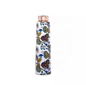 High Quality Handmade Solid Copper Hammered <b>Water</b> <b>Bottle</b> 500ml Capacity with Lid <b>Sport</b> Style Low Price Wholesale - Product Image 1