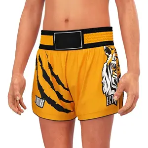 2021 último estilo de lucha para hombres corto Muay Thai moda personalizado sublimado Logo impreso boxeo artes marciales desgaste nueva llegada - Product Image 1