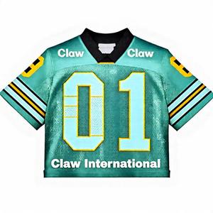 Maillot de football américain personnalisé en polyester imprimé de logo, maillot de football américain unisexe de dernière conception en gros - Product Image 6