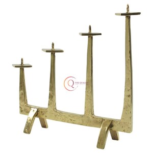 Modern Decoration Event & Party Lights Candelabra Home Gold Plated Brass Unique Candle Jar High Quality Home Restaurants Decor - Product Image 1